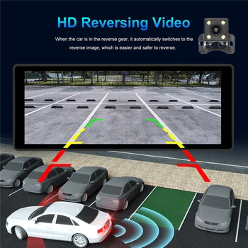 10,26-Инчов Тенис на Кола Стерео HD Сензорен Екран Безжичен Carplay Android Auto GPS Навигатор Гласово Управление Mirrorlink FM Трансмитер