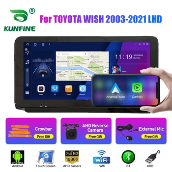 10,33 Инчов Автомобилен Радиоприемник За TOYOTA WISH 2003-2021 LHD 2Din Android Кола стерео DVD Плейър GPS Навигация QLED Екран Carplay