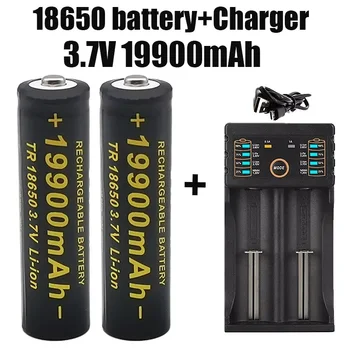 100% neue 18650 Lithium-Batterien Taschenlampe 18650 Wiederaufladbare-Batterie 3,7 V 19900 Mah fÃ¼r Taschenlampe + 201 ladegerÃ¤t