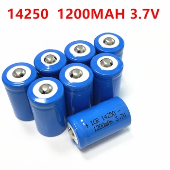 14250 3,7 На 1200 mah акумулаторна литиево-йонна батерия 14250 3,6 В червено / зелено външен линеен фенерче акумулаторна батерия