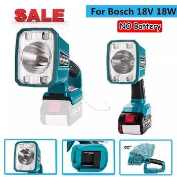 18 Вата Портативна Led Лампа Work Light За Bosch 18 Литиево-Йонна Батерия Фенерче Led Светлини с USB Външно Осветление (БЕЗ Батерии) Гореща