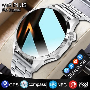 2024 Новите смарт часовници GT4 Pro Мъжки NFC, GPS Тракер, AMOLED с пълен сензорен екран, сърдечната честота, Bluetooth-предизвикателство, умни часовници, кръвно налягане