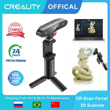 3D скенер Creality CR Scan Ferret с точност 0,1 мм, Вграден Чипсет ASIC, Бързо сканиране 30 кадъра в секунда, Пълноцветно сканиране за Android /Win10