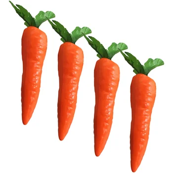 4шт симулационни морковных бижута, фалшива Моркови, Подпори за кухненски моркови от изкуствени зеленчуци