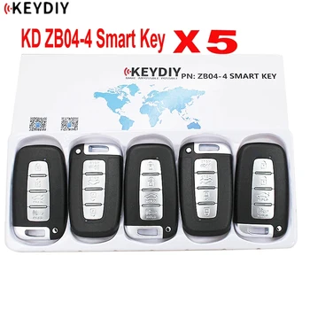5 Бр. X KEYDIY Универсален Смарт Ключ ZB04-4 за KD-X2 KD900 Mini KD Автомобилен Ключ за Дистанционно Управление на Интересите На Над 2000 Модели