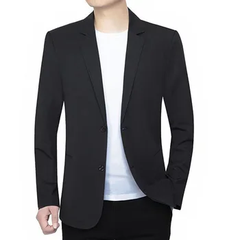 7860-T-Черен костюм голям размер за мъже, професионален бизнес, официален, булчински, всекидневни, сватбен костюм, сако