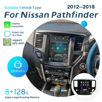 Android Авто Радиомагнитофон За Nissan Pathfinder 2012 2013 2014 2015 2016-2018 Авто Стереоприемник Мултимедиен Плейър GPS
