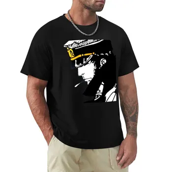 Corto Maltese - Тениска с култов дизайн, тениски оверсайз, однотонная тениска, красиви върхове, бързосъхнеща тениска, обикновена тениска за мъже