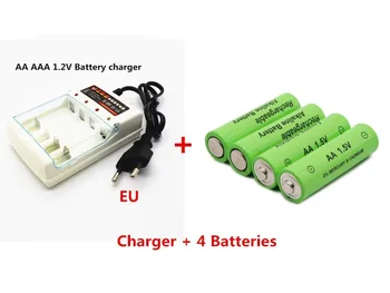 GTF 1.5 V 3000mah AA Батерия NI-MH Акумулаторна батерия + 1.2 V AA / AAA NI-MH Зарядно устройство EU plug
