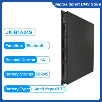 JK Smart 12S 13S 15S 16S 17S 24S 1A Активен Баланс Литиево-Йонна батерия Lifepo4 Lto Bluetooth CANBUS Android, Ios 18650 Батерия