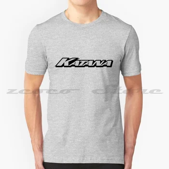 Katana, 100% памук, мъжки и дамски модни тениска Katana Motorbike Sport, сив, черен
