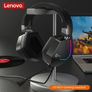 Lenovo Lecoo HT402 Жичен Детска Слушалки USB7.1 3,5 мм Слушалки-Втулки За Филми, Музика с Микрофон За Компютърни Игри