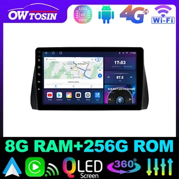 Owtosin QLED 1280*720P 8 Core 8 + 128G Автомагнитола за Toyota Prius XW50 2015-2022 GPS Carplay Android Auto Parrot Гласово Управление на WiFi