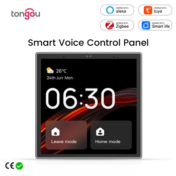 Sasha Wifi Smart Touch Screen Централна Контролен Панел Гласов Контрол ZigBee Вграден Портал За Интелектуална Сцени 4-Инчов Екран