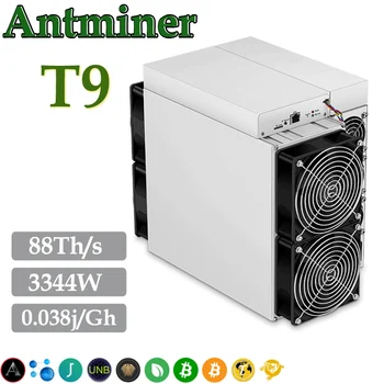 В наличност Antminer T9 88Th 3344W Asic Миньор 84T 81T БТК Crypto Mining, нова машина, безплатна доставка
