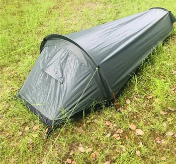 Водоустойчив палатки за къмпинг 1 човек, бързо монтирани с алуминиеви шесто, лек и Само 0.75 кг
