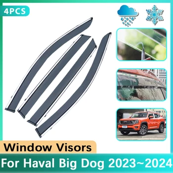 Дефлектор на Предното Стъкло За GWM Haval Big Dog II 2023 2024 H-Dog Dargo Прозорци на Автомобили Козирка От Дъжд Козирка Етикети Аксесоари