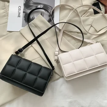 Есенно-зимни нови дамски чанти, чанта за през рамо в стила на изкуството и културата, модни дамски чанти, дизайнерска чанта през рамо, модерна чанта през рамо