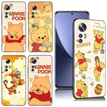 Калъф за телефон Йори на Disney Winnie The Pooh За Xiaomi Mi 9 SE 8 10 10T 11 12 13 Lite 9T 11T 12S 12T 13T Pro 5G 11i 12X Черен Калъф