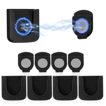 Климатик, проектор, дистанционно управление, кука за съхранение с магнитна ключалка (черно), 4 комплекта, Монтиране на багажник, универсален
