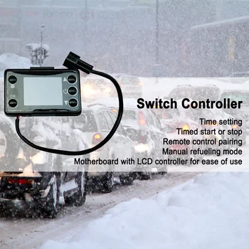 Комплект Контролер Ръчната Нагревател 12V Air Heater Дистанционно Управление Контролер Ръчната Нагревател за Кола