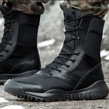 Летни Армейските обувки За мъже и жени, за тренировки по скално катерене, Леки, Водоустойчиви Тактически обувки, Туристическа Армията обувки с дишаща мрежа на открито