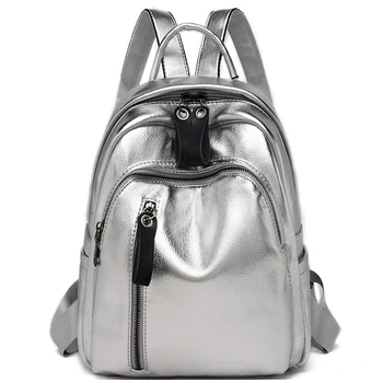 Многофункционален противоугонный раница, Новата училищна чанта от лачена кожа за момичета, ежедневни чанти през рамо, чанта за книги с голям капацитет Mochilas