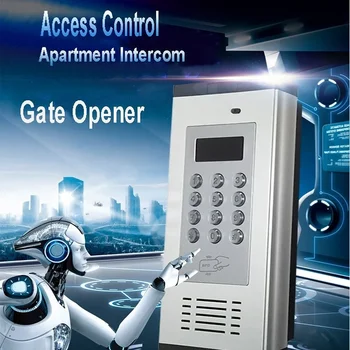 Многофункционална система за контрол на достъпа, алармена система, 2G/4G GSM Домофонна система, поддържа RFID карта, за апартамент, която работи на 200 собственици на стаите K6