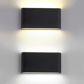Модерно вътрешно външно осветление с две глави, стенни лампи contract COB капацитет 6 W И 12 W, led, с монтиран на стената лампа, IP65, Водоустойчив AC 85-265 В