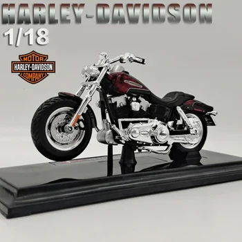 Монолитен под налягане модел на мотоциклет Maisto в мащаб 1:18 Harley-davidson Road King Glide simulation, украсена с подарък колекция от играчки