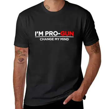 Нова тениска Pro Gun 3, празни тениска, риза с домашен любимец принтом за момчета, спортни тениски, тениски за мъже, памук