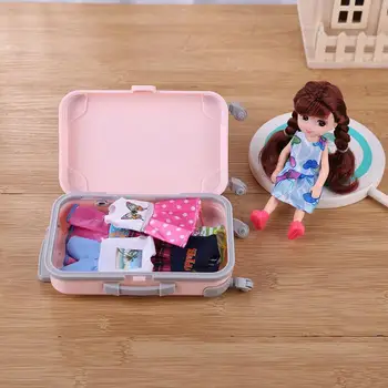 Пластмасов игралната къщичка, пътнически влак, куфар, багаж, играчка за деца, куклен аксесоар, развлекателна и декоративна интеграция