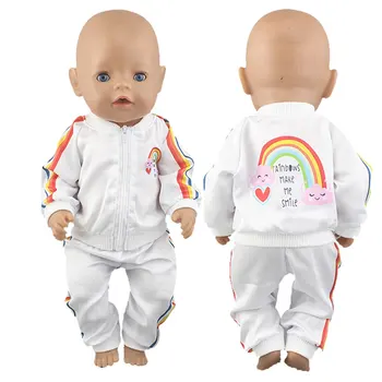 Прекрасен Модел Костюм За кукли 43 см, Дрехи за кукли 17 инча Baby Born Кукла, най-добрият подарък за децата на рожден ден (продава се само дрехи)