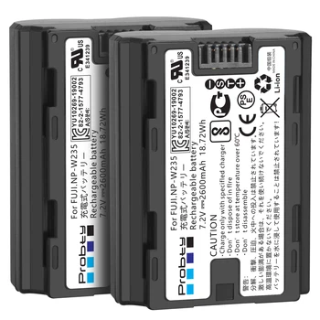 Пробни Батерии 2600 mah NP-W235 за Fuji Fujifilm X-T5 X-T4 GFX 100S X-H2S GFX 50-ТЕ I Camera NPW235 Camera Battery