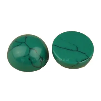 Продава 3 ~ 12 mm Зелена Текстура Зелен Стъклен Камък Кръг Нарязани на Кабошон С Плоска Задна Част от Мъниста Лабораторни Синтетични Скъпоценни Камъни Камък За Бижута