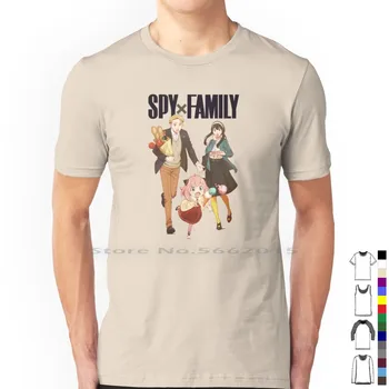Тениска Best Of S-P-Y X F-A-M-I-L-Y от 100% памук Spyxfamily Момиче Yor Forger Loid X Family X Family X Семейна X Семейна Манга X