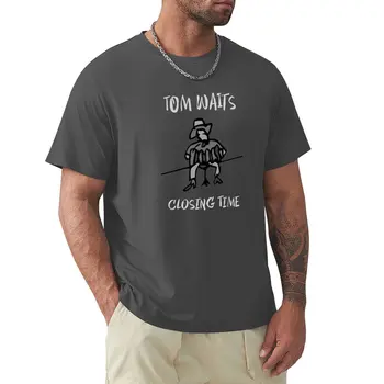 Това Уэйтс - Време на затваряне - BW 2, тениска, кавайная дрехи, бързо съхнещи мъжки тениски с графичен дизайн, забавни