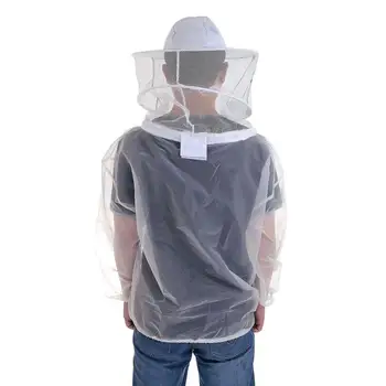 Шапка, окото на завесата, халат за пчеларите, защитно облекло от пчели, прозрачно дышащее обзавеждане за пчеларството