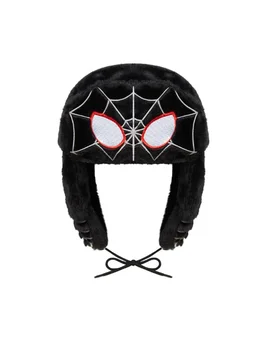 Шапка-ушанка Black Spider Гореща разпродажба на Зимни дамски шапки Trapper Woman Ski Hats Caps Real She