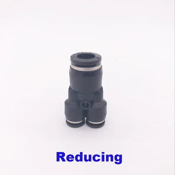 Щуцер за ниппеля пневматичен маркуч One touch Y-образен тип от 12 мм до 10 мм, 8 мм до 6 мм, 4 мм, от 1/2 до 1/4 3/8 инча, быстроразъемный съединител за свързване на тръби, 3-ходова