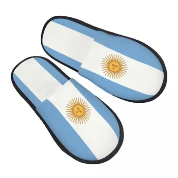 Дамски домашни чехли с ефект на паметта и ожулвания с участието на хартата на Аржентина.