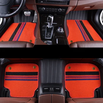 Кожена пълен комплект автомобилни стелки по поръчка за Range Rover Evoque 2016 2017 2018 2019 Автомобилни постелки Аксесоари за оформяне на интериора